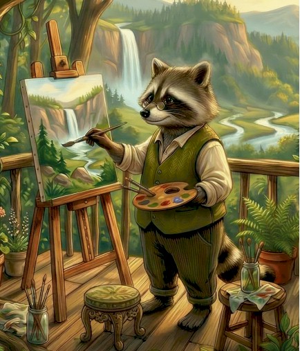 Grampleplod painting
